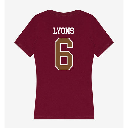 Montana - NCAA Football : Legend Lyons - Women's V-Neck T-Shirt-1