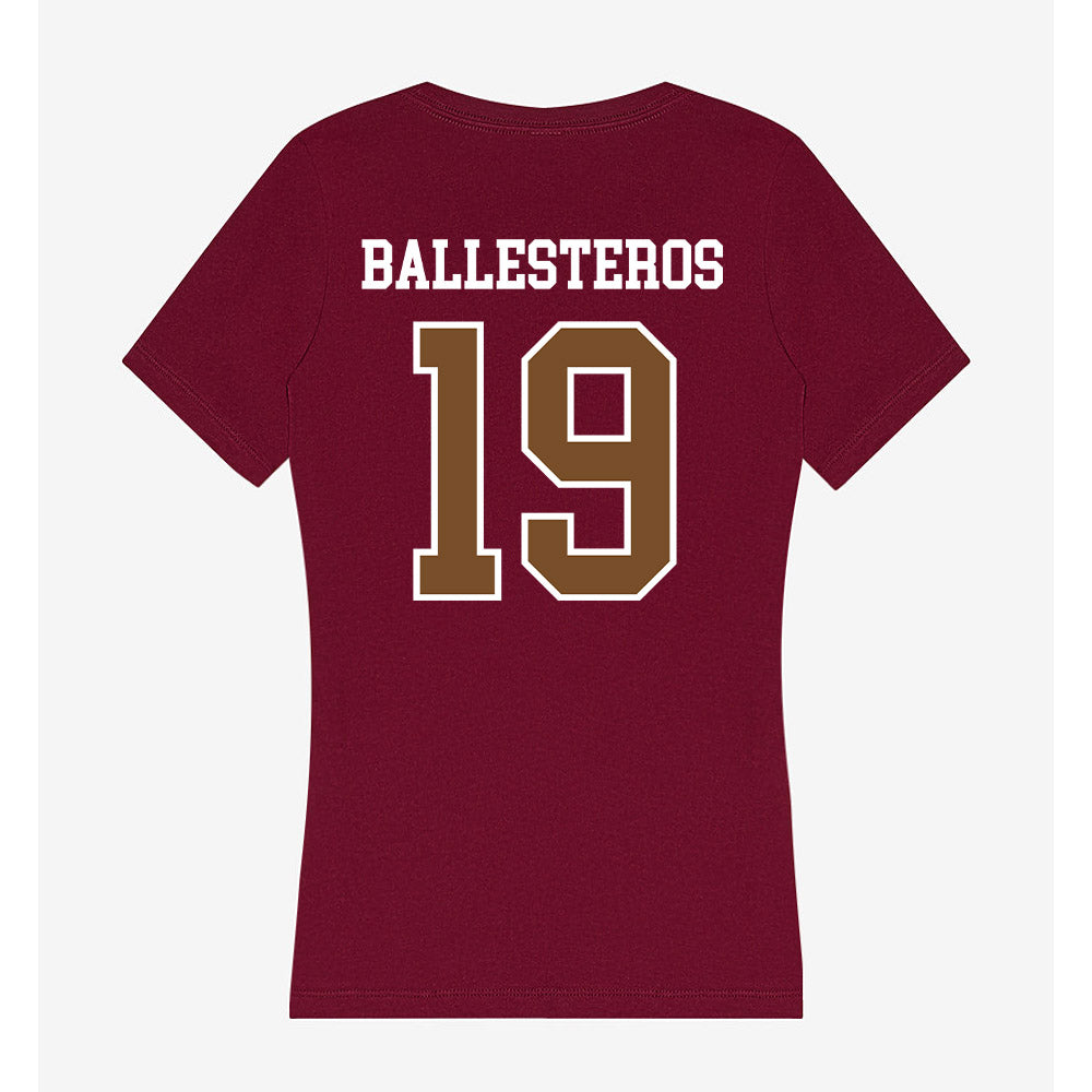 Montana - NCAA Women's Soccer : Sofia Ballesteros - Women's V-Neck T-Shirt-1