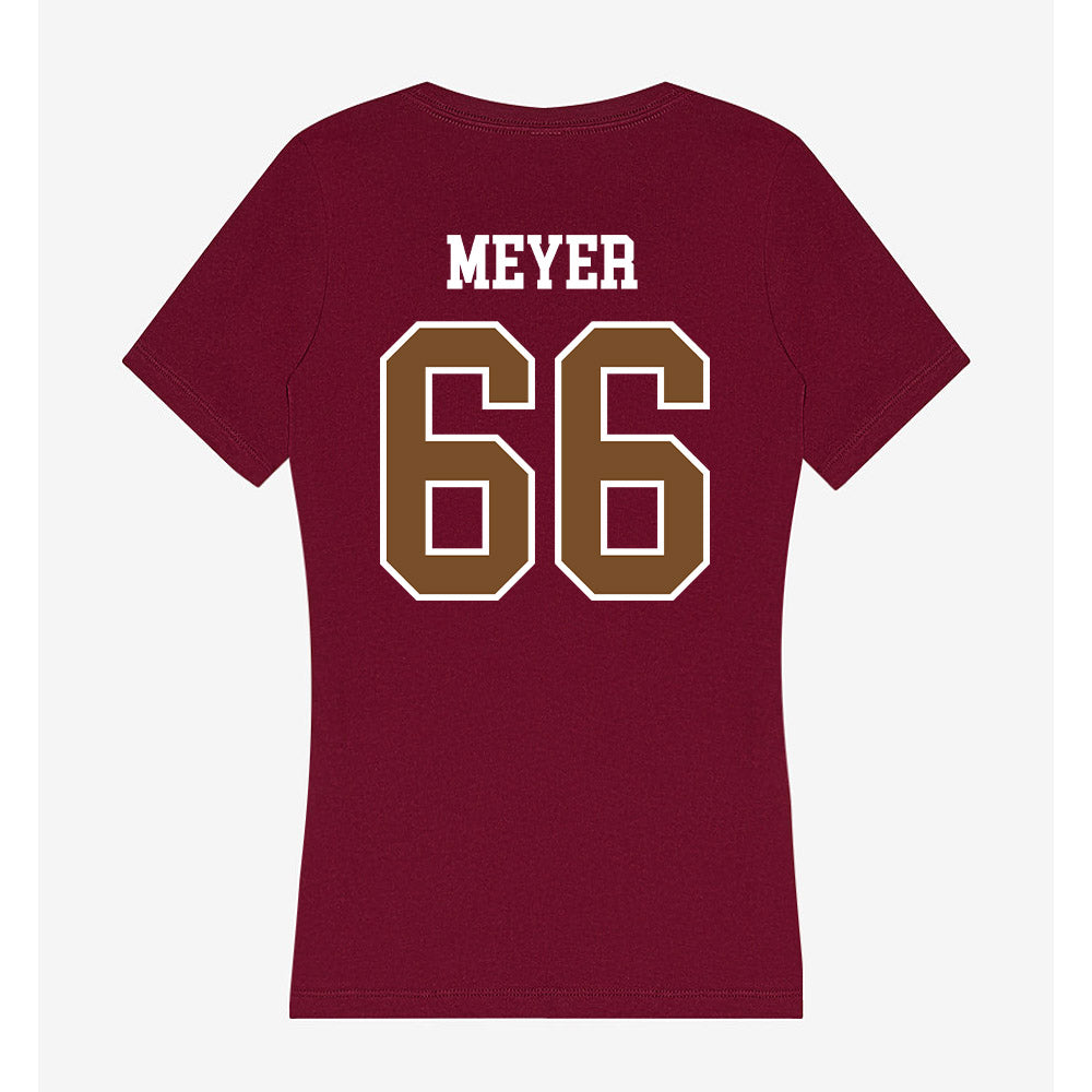 Montana - NCAA Football : Ezra Meyer - Women's V-Neck T-Shirt-1