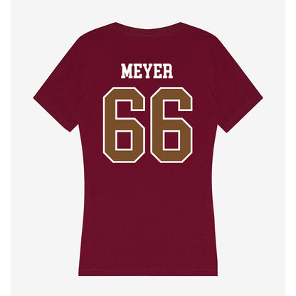 Montana - NCAA Football : Ezra Meyer - Women's V-Neck T-Shirt-1