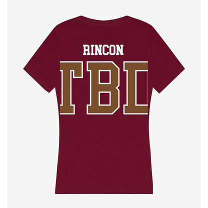 Montana - NCAA Football : Elijah Rincon - Women's V-Neck T-Shirt-1