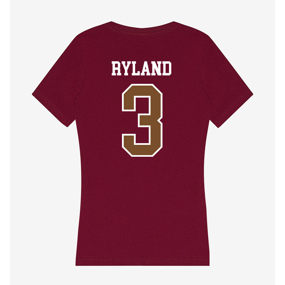 Montana - NCAA Women's Volleyball : Grace Ryland - Women's V-Neck T-Shirt-1