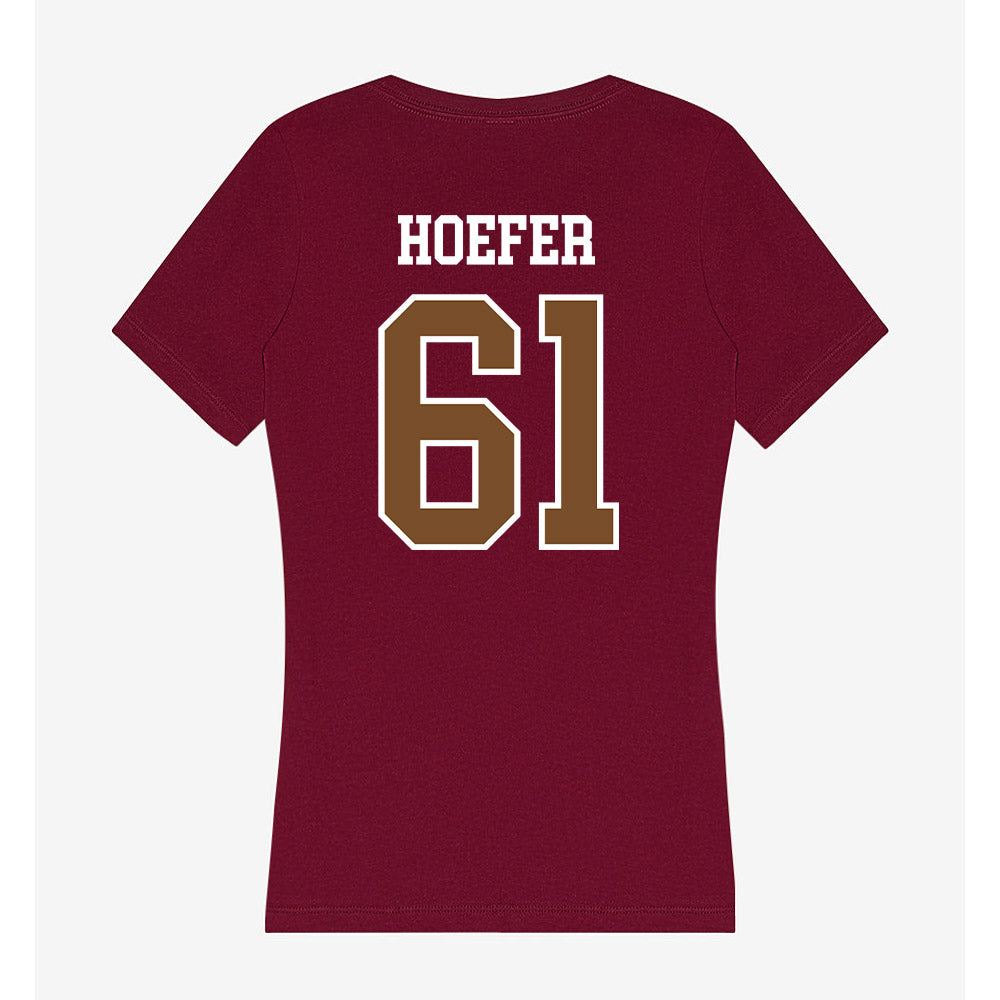 Montana - NCAA Football : Lincoln Hoefer - Women's V-Neck T-Shirt-1