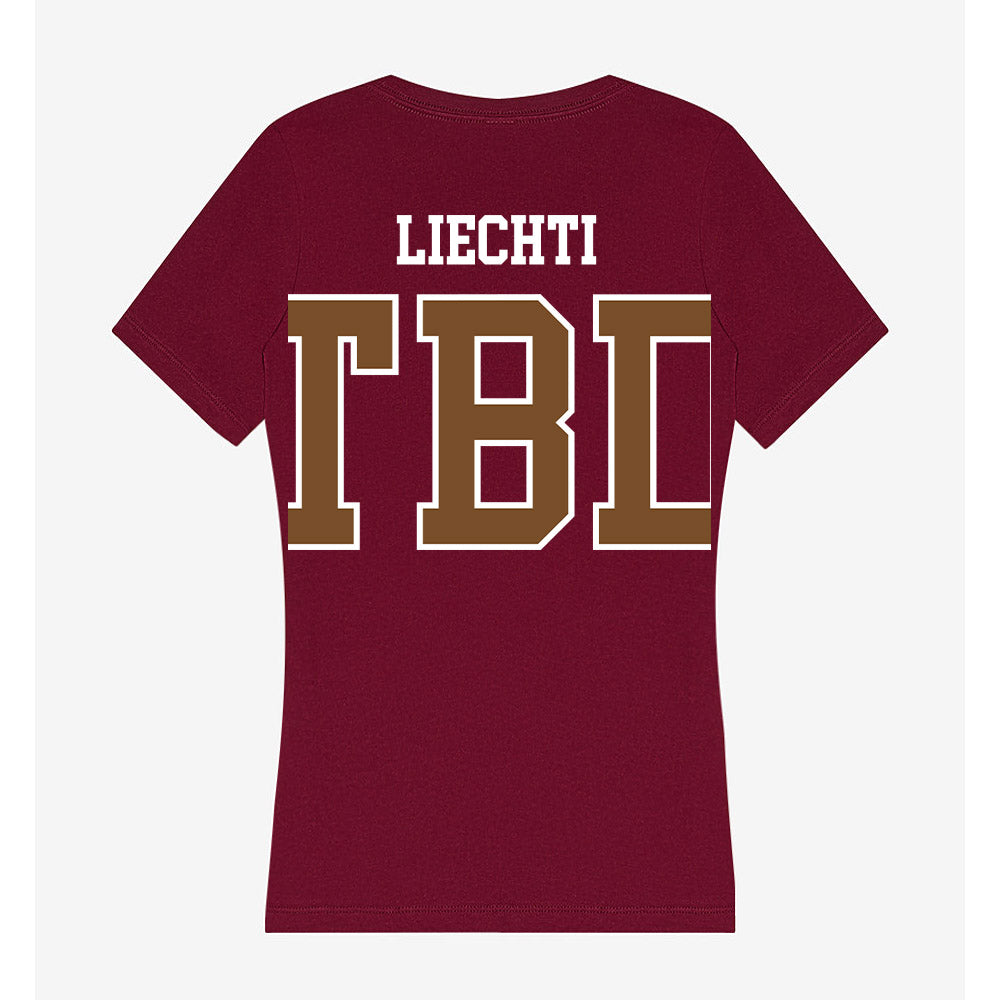 Montana - NCAA Football : Owen Liechti - Women's V-Neck T-Shirt-1