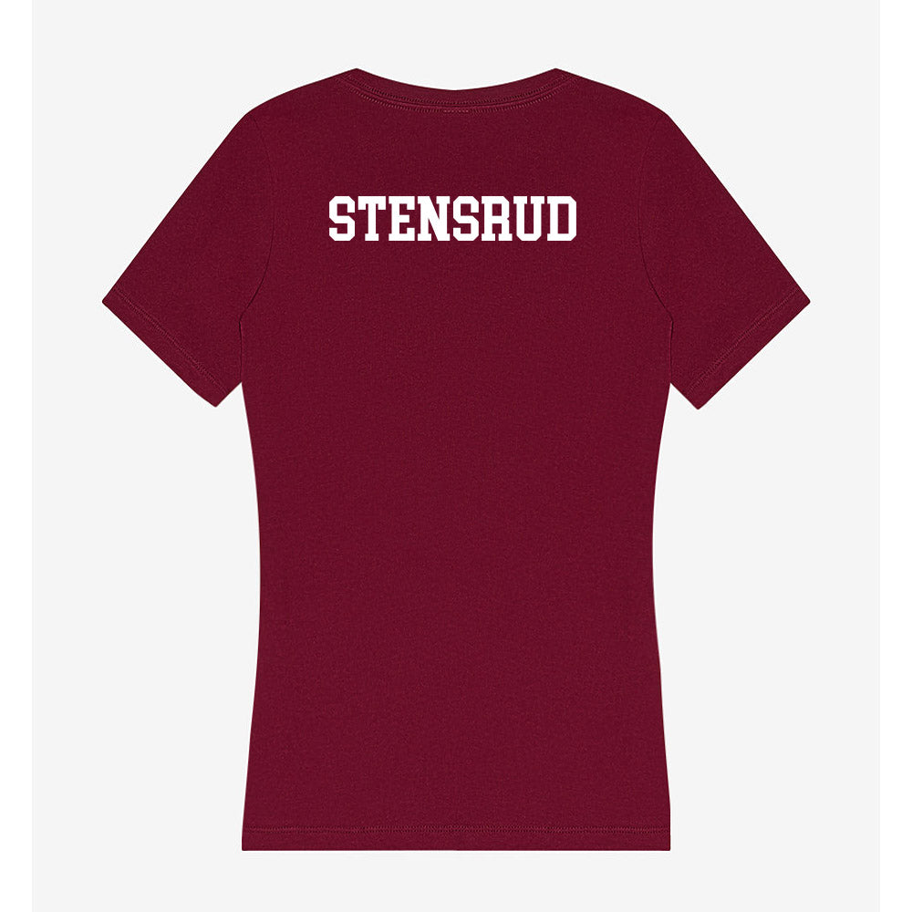 Montana - NCAA Women's Golf : Anna Stensrud - Women's V-Neck T-Shirt-1