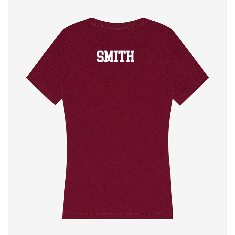 Montana - NCAA Women's Track & Field : Ani Smith - Women's V-Neck T-Shirt-1