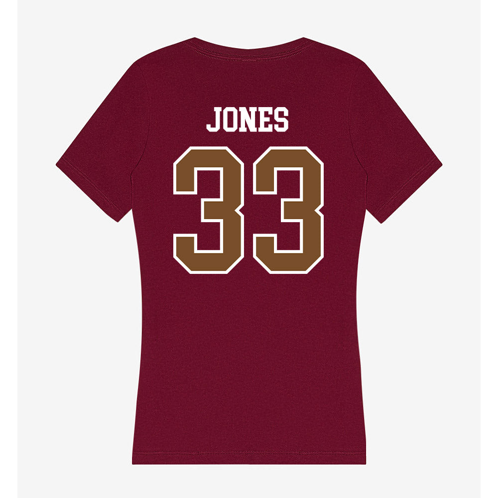 Montana - NCAA Football : Taylor Jones - Women's V-Neck T-Shirt-1