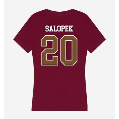 Montana - NCAA Football : Sage Salopek - Women's V-Neck T-Shirt-1