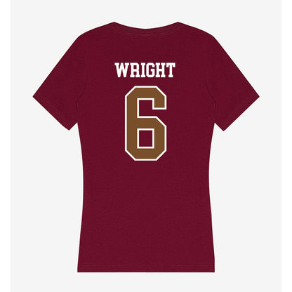 Montana - NCAA Women's Volleyball : Annika Wright - Women's V-Neck T-Shirt-1