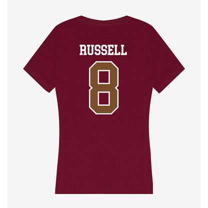 Montana - NCAA Women's Soccer : Grace Russell - Women's V-Neck T-Shirt-1