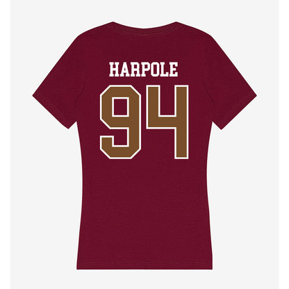 Montana - NCAA Football : Cole Harpole - Women's V-Neck T-Shirt-1