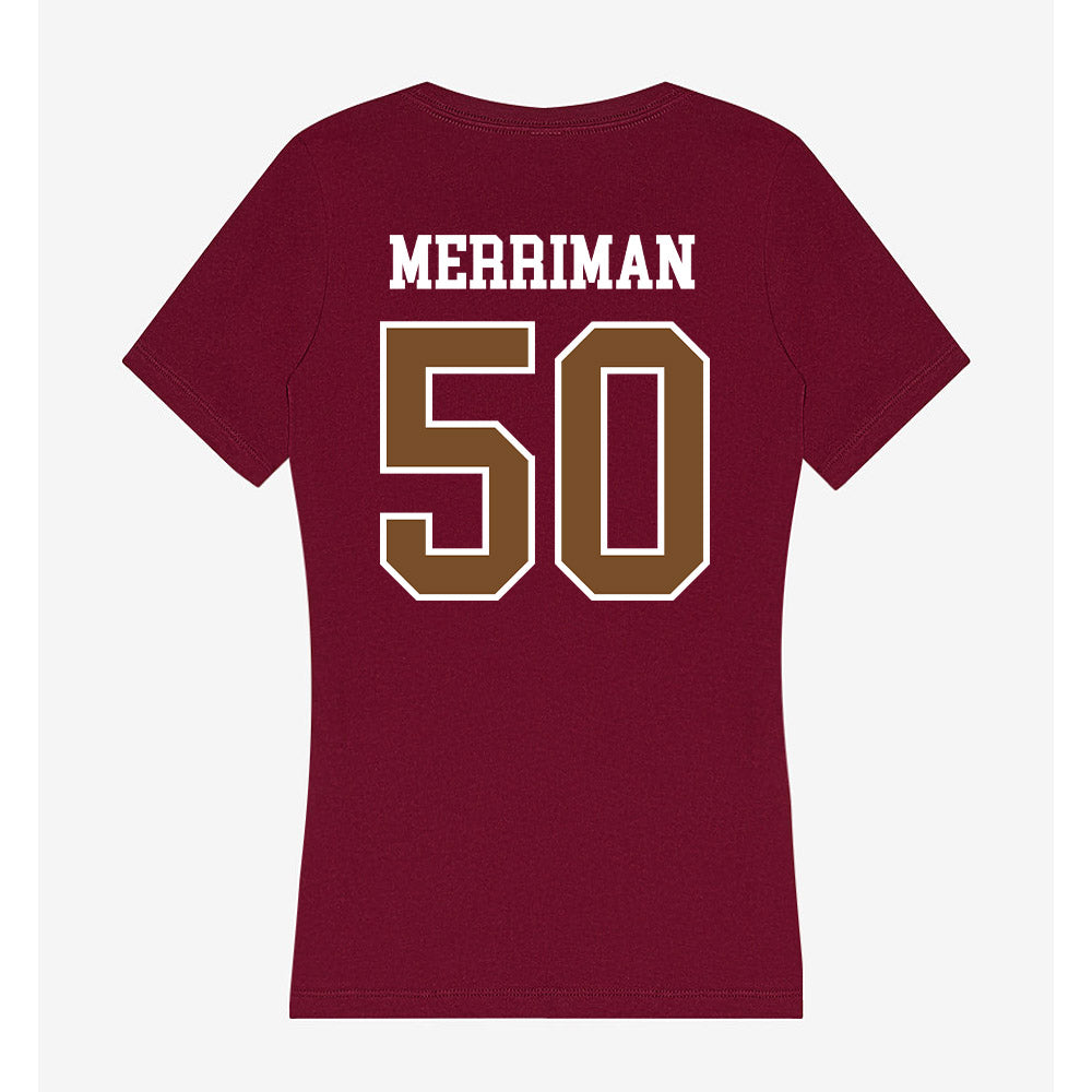 Montana - NCAA Football : Sam Merriman - Women's V-Neck T-Shirt-1