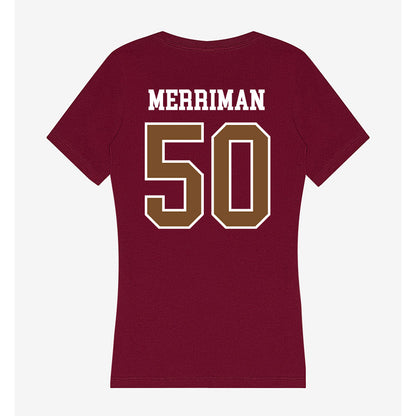 Montana - NCAA Football : Sam Merriman - Women's V-Neck T-Shirt-1