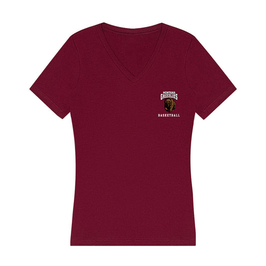 Montana - NCAA Women's Basketball : Kate Holmquist - Classic Shersey Women's V-Neck T-Shirt-0