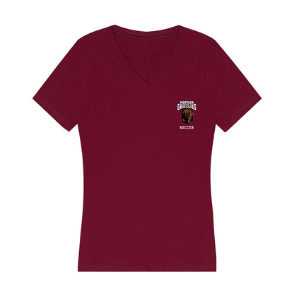 Montana - NCAA Women's Soccer : Elli Lewis - Women's V-Neck T-Shirt-0