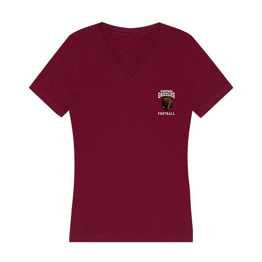 Montana - NCAA Football : Owen Liechti - Classic Shersey Women's V-Neck T-Shirt-0