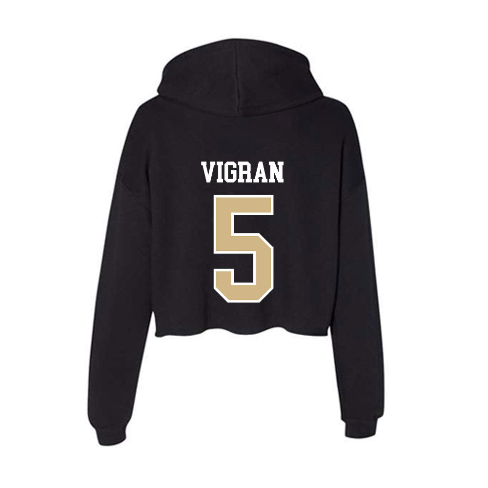 GWU - NCAA Women's Soccer : Rose Vigran - Women's Crop Fleece Hooded Sweatshirt-1