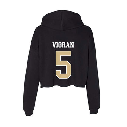 GWU - NCAA Women's Soccer : Rose Vigran - Women's Crop Fleece Hooded Sweatshirt-1