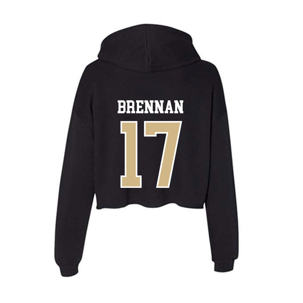 GWU - NCAA Baseball : Teddy Brennan - Women's Crop Fleece Hoodie-1