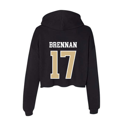 GWU - NCAA Baseball : Teddy Brennan - Women's Crop Fleece Hoodie-1