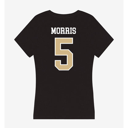 GWU - NCAA Women's Basketball : Nya Morris - Women's V-Neck T-Shirt-1