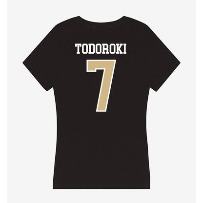 GWU - NCAA Softball : Emi Todoroki - Women's V-Neck T-Shirt-1
