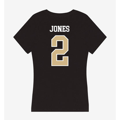 GWU - NCAA Men's Basketball : Christian Jones - Women's V-Neck T-Shirt-1