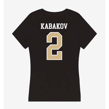 GWU - NCAA Men's Water Polo : Yam Kabakov - Women's V-Neck T-Shirt-1