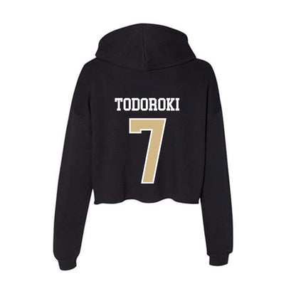 GWU - NCAA Softball : Emi Todoroki - Women's Crop Fleece Hoodie-1
