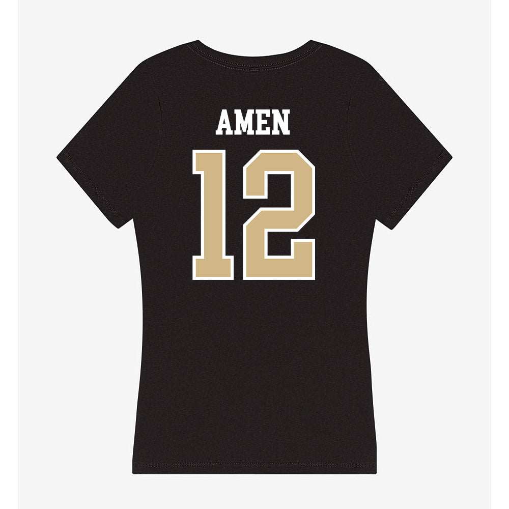 GWU - NCAA Men's Water Polo : Brian Amen - Women's V-Neck T-Shirt-1