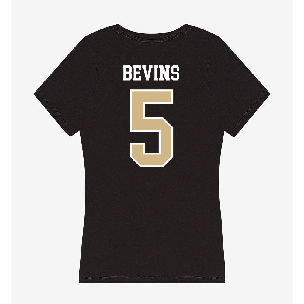 GWU - NCAA Men's Basketball : Ty Bevins - Women's V-Neck T-Shirt-1