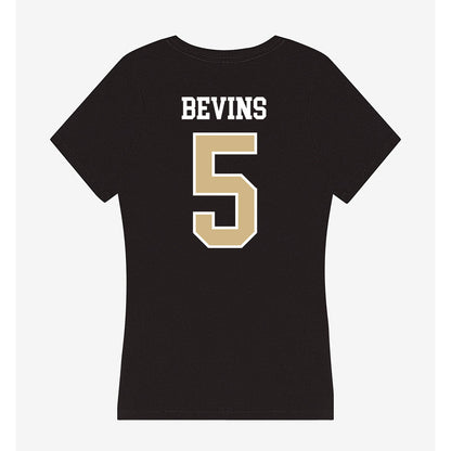 GWU - NCAA Men's Basketball : Ty Bevins - Women's V-Neck T-Shirt-1