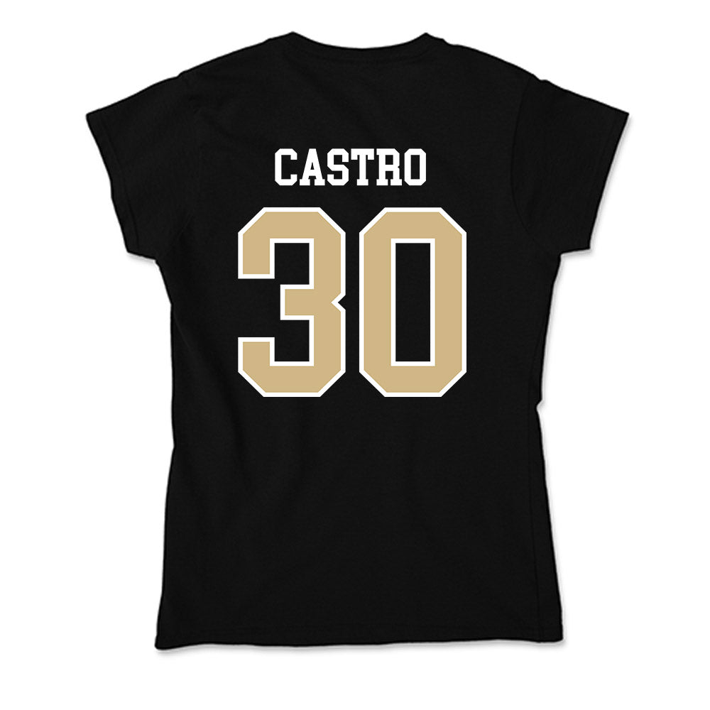 GWU - NCAA Men's Basketball : Rafael Castro - Soft Style Women’s T-Shirt-1
