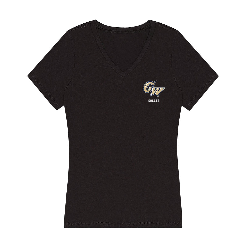 GWU - NCAA Men's Soccer : JP martin - Women's V-Neck T-Shirt-0
