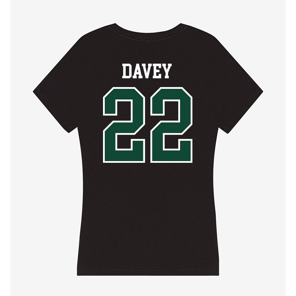 Portland State - NCAA Women's Volleyball : Katelyn Davey - Women's V-Neck T-Shirt-1