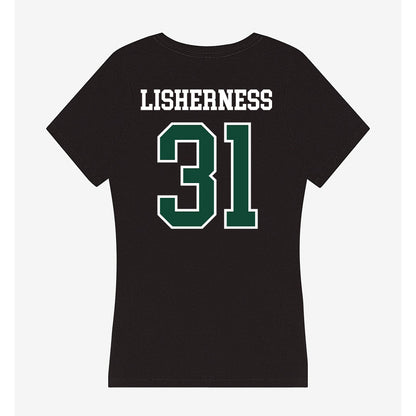Portland State - NCAA Football : Logan Lisherness - Women's V-Neck T-Shirt-1