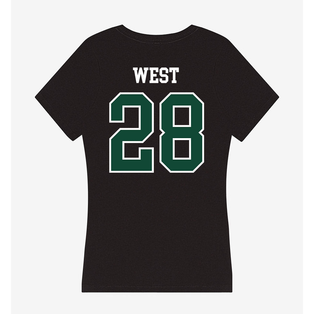 Portland State - NCAA Football : Dionte West - Women's V-Neck T-Shirt-1