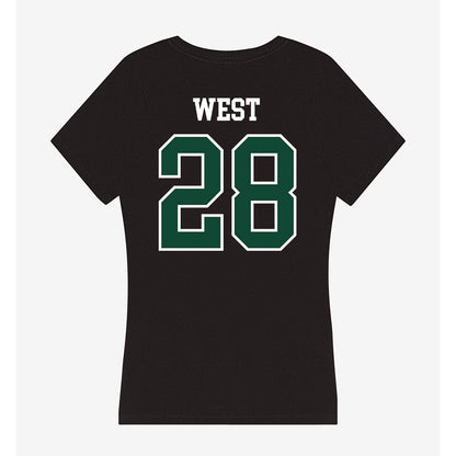 Portland State - NCAA Football : Dionte West - Women's V-Neck T-Shirt-1