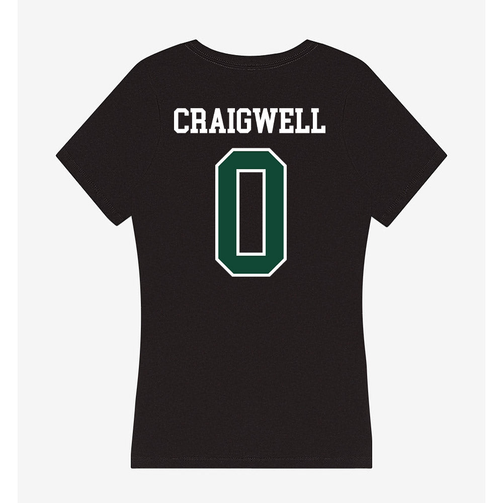 Portland State - NCAA Football : Justin Craigwell - Women's V-Neck T-Shirt-1