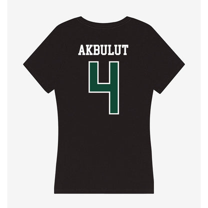 Portland State - NCAA Women's Volleyball : Asya Akbulut - Women's V-Neck T-Shirt-1