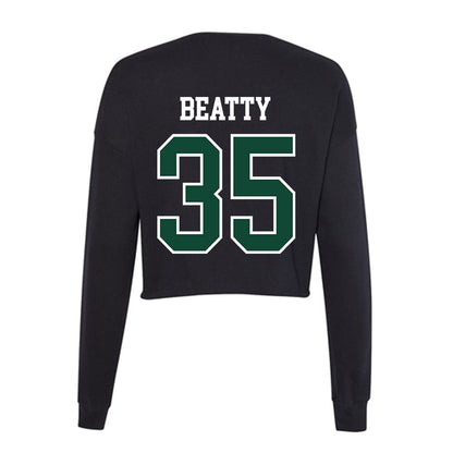 Portland State - NCAA Men's Basketball : Matt Beatty - Women's Cropped Crew Fleece-1