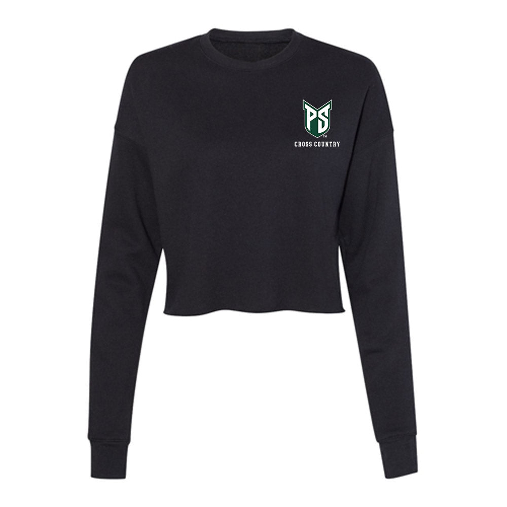 Portland State - NCAA Men's Cross Country : Farhan Ibrahim - Women's Cropped Crew Fleece-0