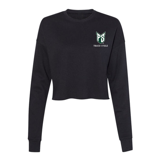 Portland State - NCAA Women's Track & Field : Ahmeah Brown - Women's Cropped Crew Fleece-0
