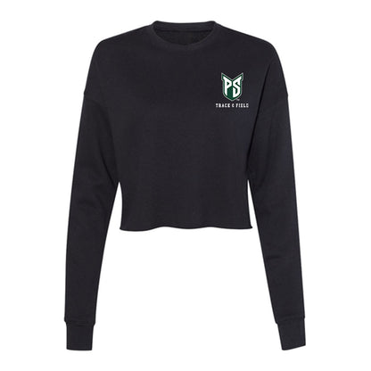Portland State - NCAA Women's Track & Field : Ashley Peterson - Women's Cropped Crew Fleece-0