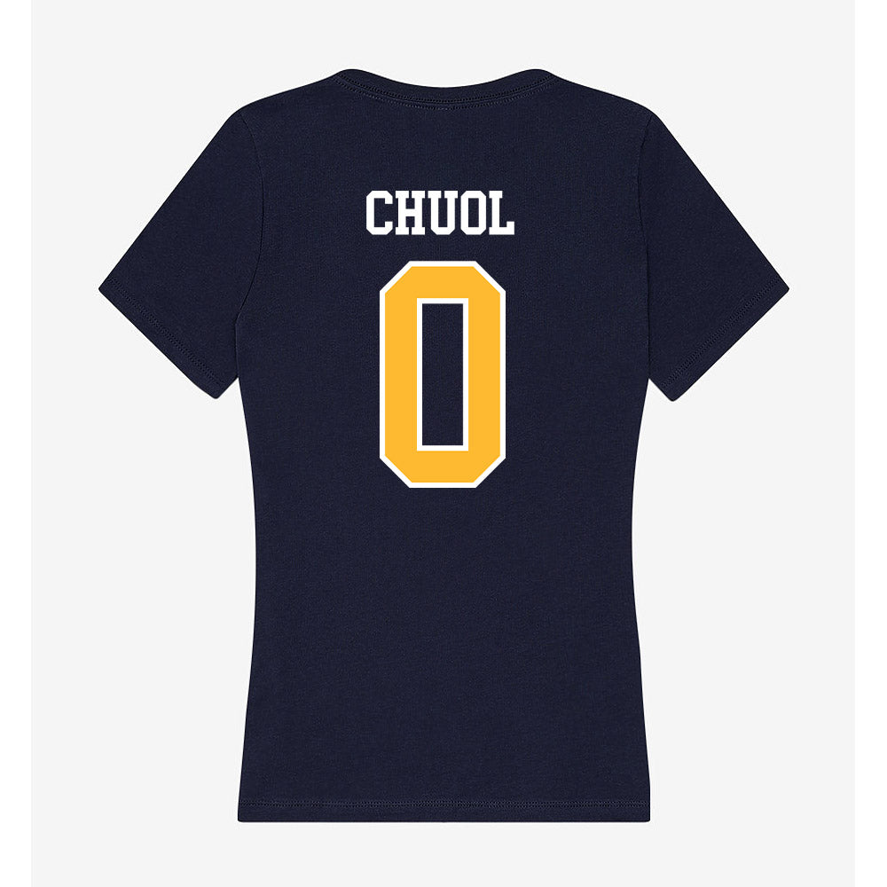 UW Eau Claire - NCAA Football : Yaach Chuol - Women's V-Neck T-Shirt-1