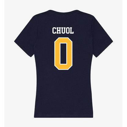 UW Eau Claire - NCAA Football : Yaach Chuol - Women's V-Neck T-Shirt-1