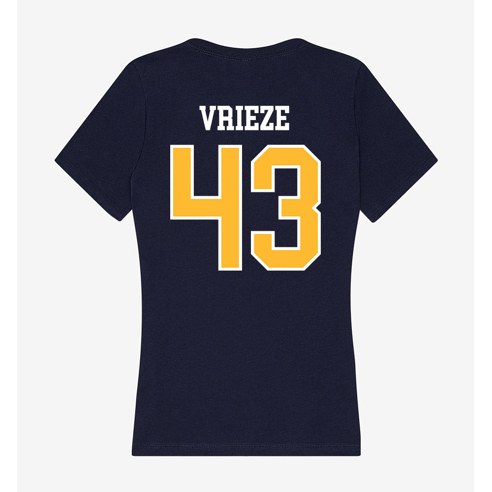 UW Eau Claire - NCAA Football : Logan Vrieze - Women's V-Neck T-Shirt-1