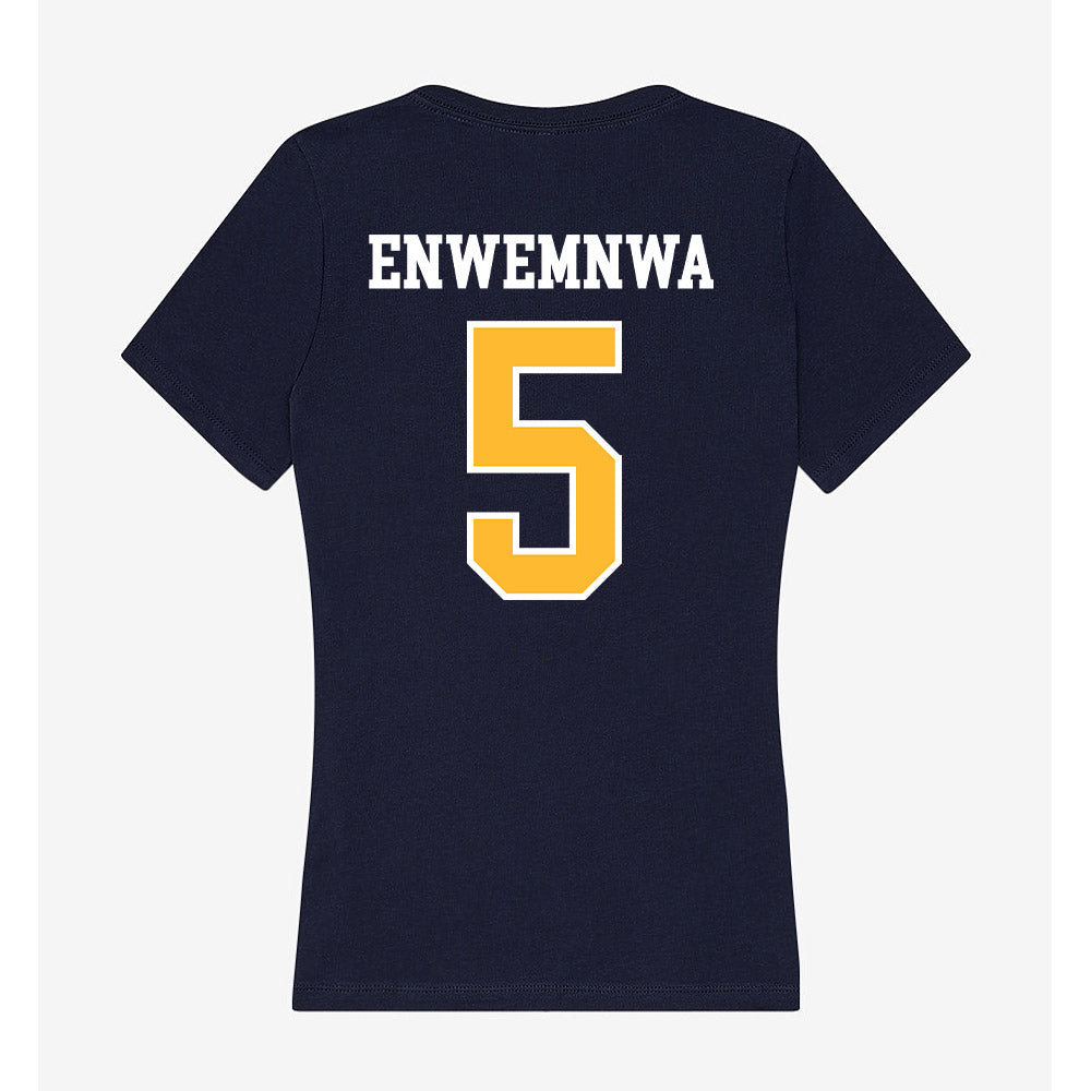 UW Eau Claire - NCAA Men's Soccer : Oge Enwemnwa - Women's V-Neck T-Shirt-1