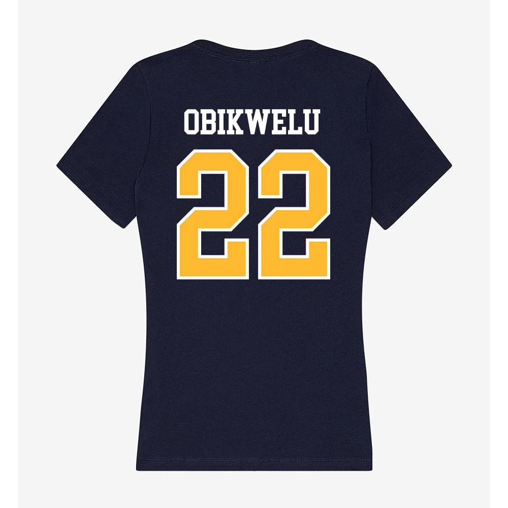 UW Eau Claire - NCAA Football : KJ Obikwelu - Women's V-Neck T-Shirt-1
