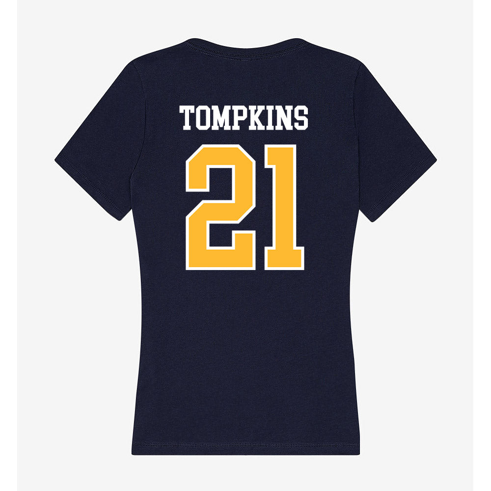 UW Eau Claire - NCAA Women's Soccer : Olivia Tompkins - Women's V-Neck T-Shirt-1